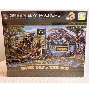 Green Bay Packers 500pc Jigsaw Puzzle "Game Day at the Zoo"